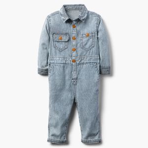NWT Boys Gymboree Railroad Striped Coveralls